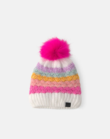 Tout-petit fille - Tuque &agrave; pompon Popsicle Kombi - Rose, 