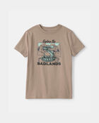 Boys Snake Graphic Tee - Beige, image 1 of 3 slides