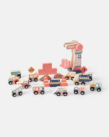 Ensemble de jouets d’éveil de type construction en bois, 