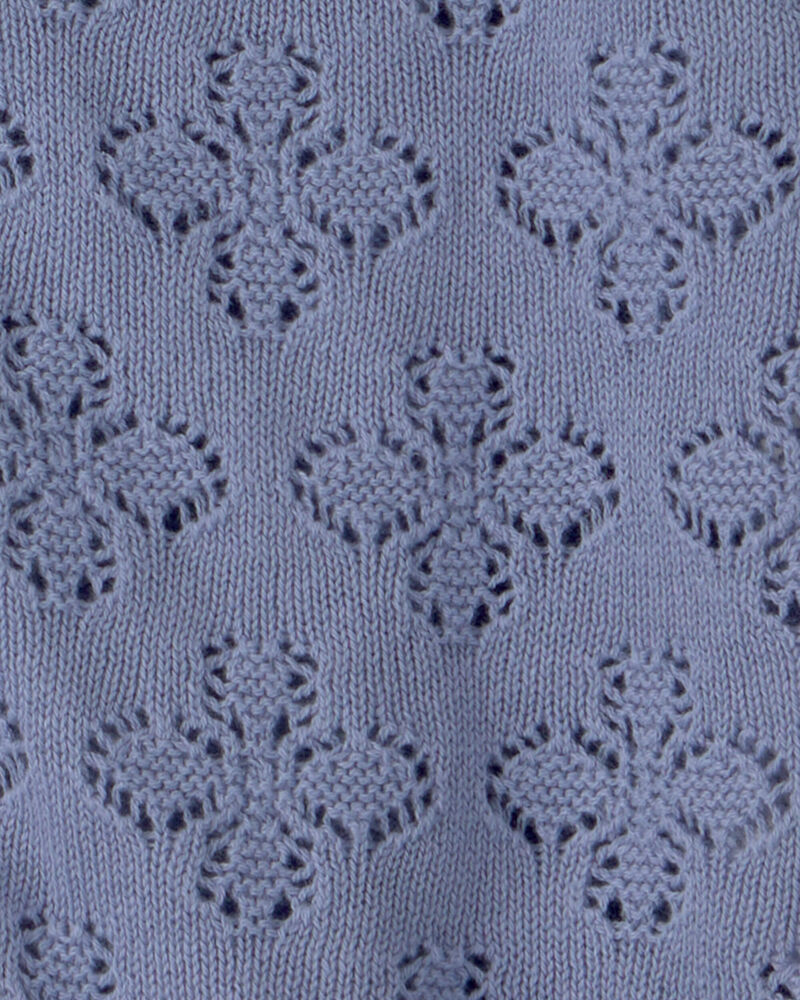 Filles - Cardigan boutonn&eacute; - Bleu, image 2 sur 2 diapositives