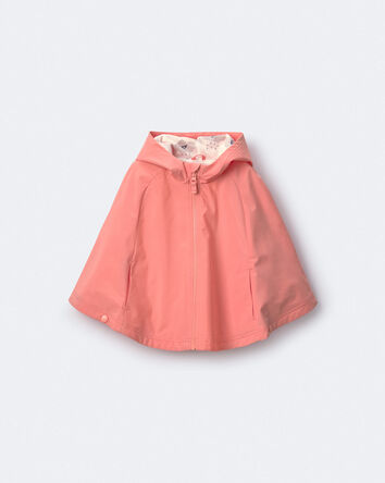 Tout-petit fille - Poncho de pluie - Corail, 