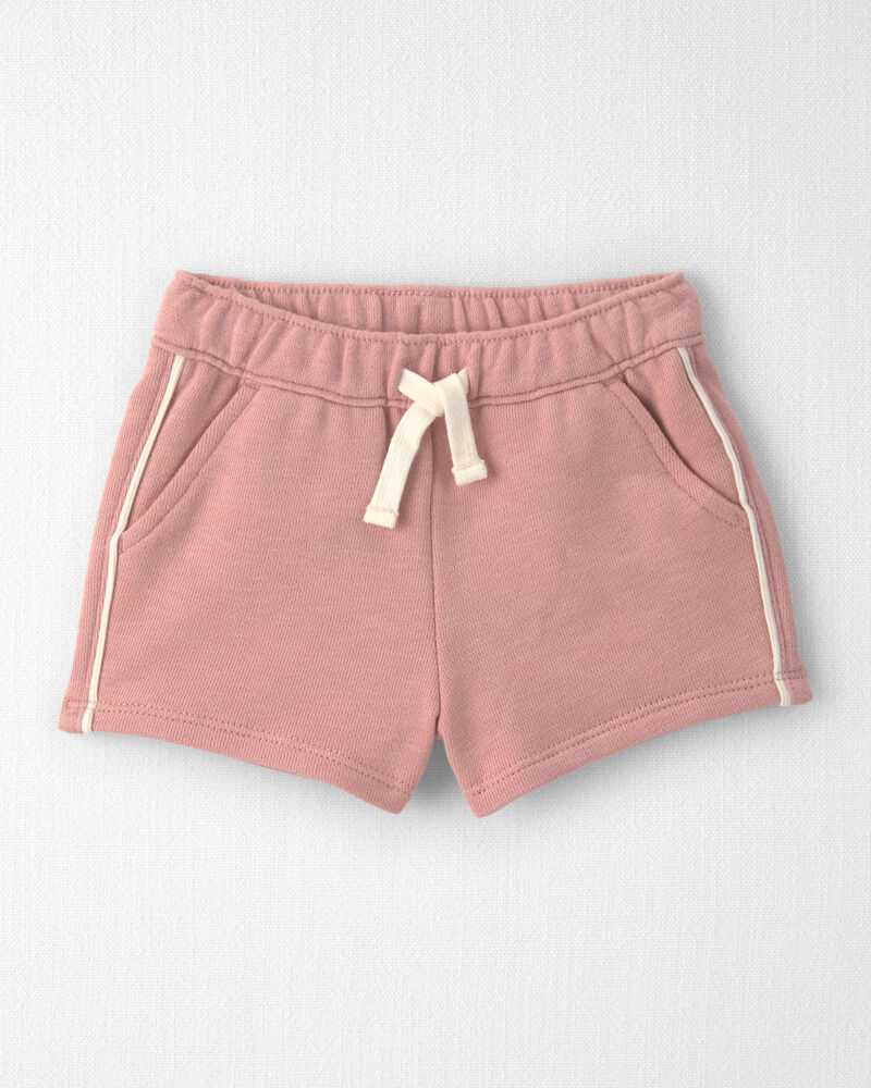 B&eacute;b&eacute; fille - Ensemble 2 pi&egrave;ces chandail et short en coton biologique - Rose, image 2 sur 4 diapositives