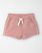 B&eacute;b&eacute; fille - Ensemble 2 pi&egrave;ces chandail et short en coton biologique - Rose, image 2 sur 4 diapositives