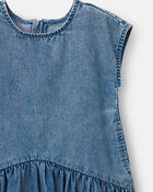 Tout-petit fille - Robe &agrave; taille basse asym&eacute;trique en chambray, image 6 sur 6 diapositives