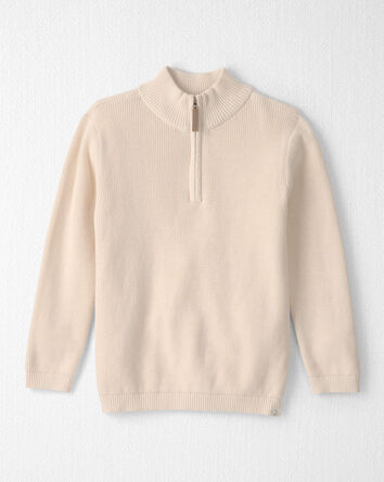 Jeune - Blouson &agrave; fermeture &agrave; glissi&egrave;re en coton biologique, cr&egrave;me, 