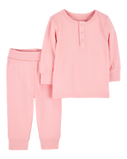 Bébé Ensemble 2 pièces PurelySoft - Rose, image 1 sur 5 diapositives