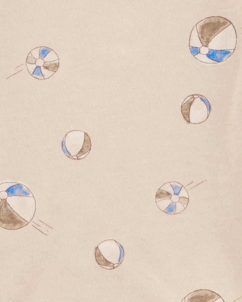 Toddler Beach Ball Print Knit Short-Sleeve Tee, image 2 of 4 slides