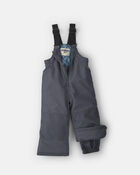 Toddler Boy 2 Piece Snowsuit With Chest Pocket- Grey, image 3 of 13 slides