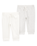 Bébé Emballage de 2 pantalons à enfiler, image 1 sur 5 diapositives
