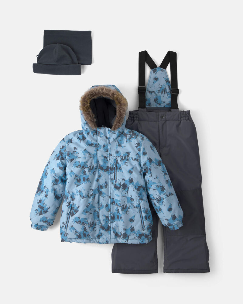 Boys  2 Piece Snowsuit - Blue , image 1 of 13 slides