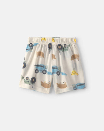 Toddler Boy 2-Piece Farm Short-Sleeve Pyjama Set, 