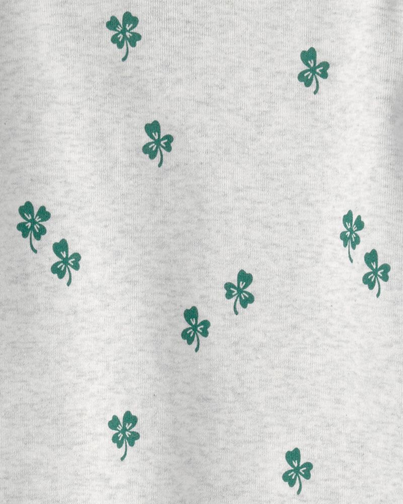 Toddler Organic Cotton Pyjamas in Lucky Clovers Print, image 3 of 4 slides