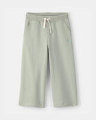 Tout-petit fille - Pantalon en jersey bouclette &agrave; cordon de serrage - Vert, image 1 sur 3 diapositives