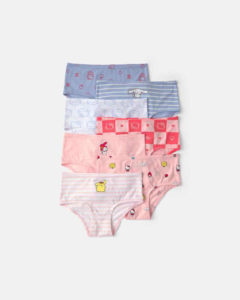 Girls 7-Pack Hello Kitty Briefs, image 1 of 3 slides