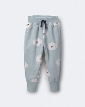 Toddler City Park&trade; Jogger Pant in Rain Cloud Print - Pale Blue, 