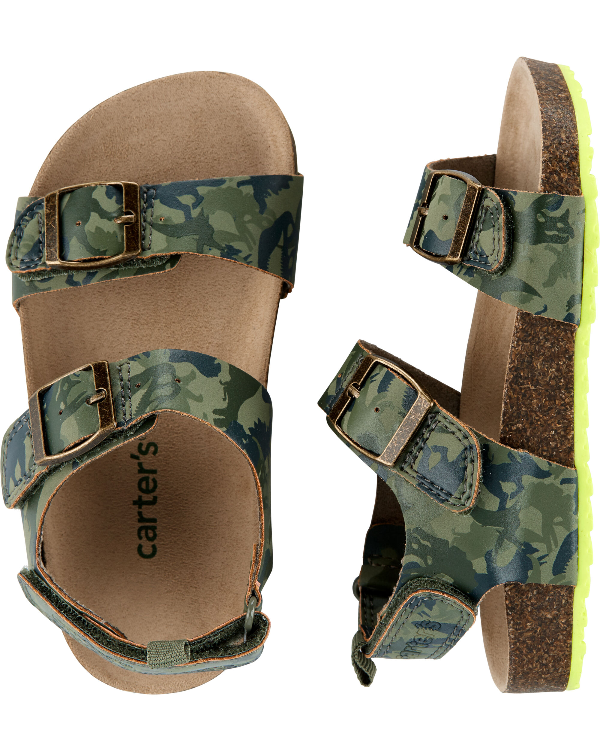 carter's cork sandal baby shoes