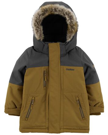 Toddler Faux-Fur Lined Heavyweight Jacket, 