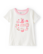 Enfant en bas âge T-shirt à manches courtes à friandises - Blanc, image 1 sur 3 diapositives
