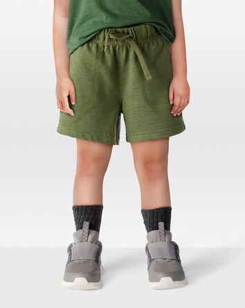 Toddler Pull-On French Terry Shorts - Green, 