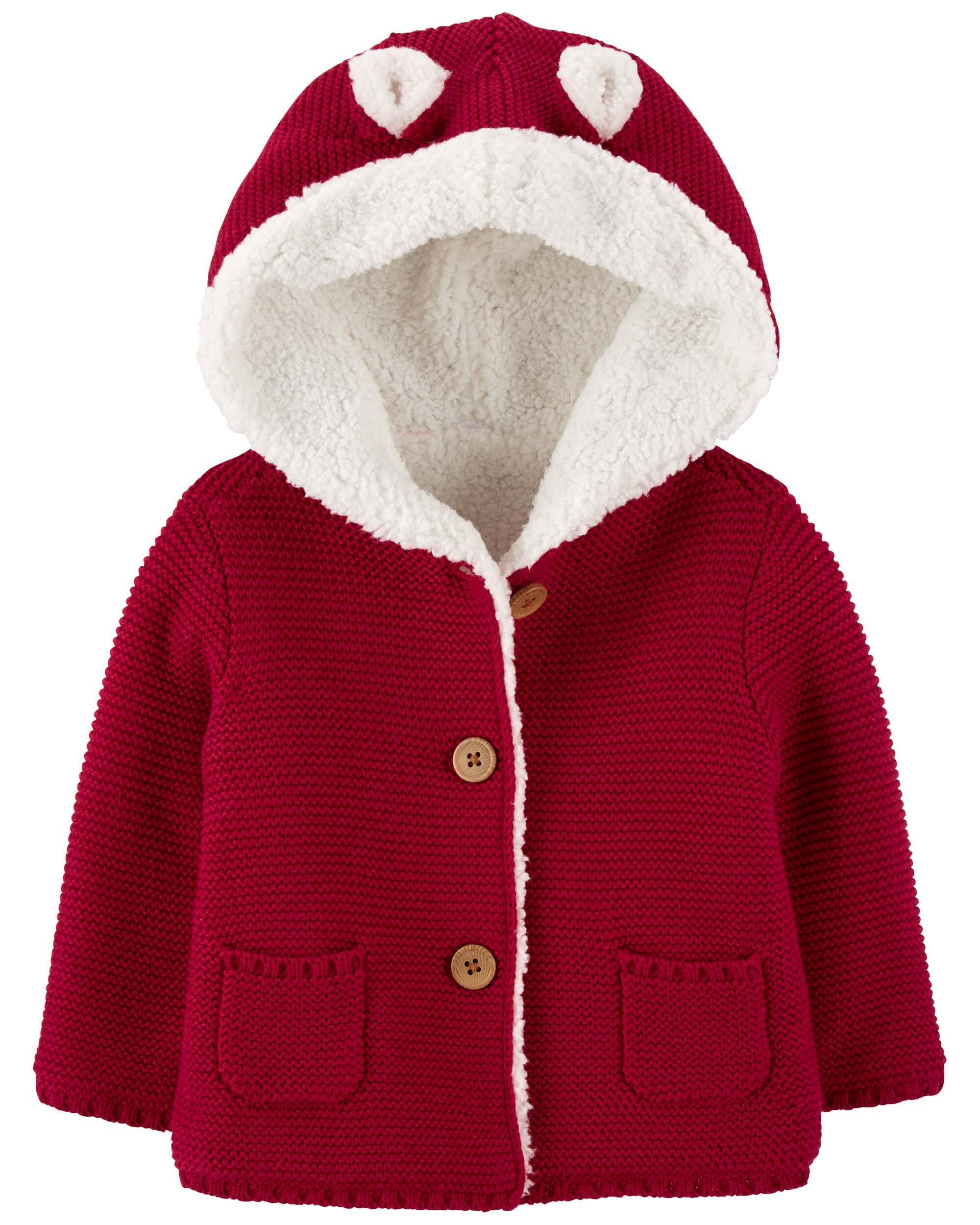 Fleece lined clearance cardigan baby