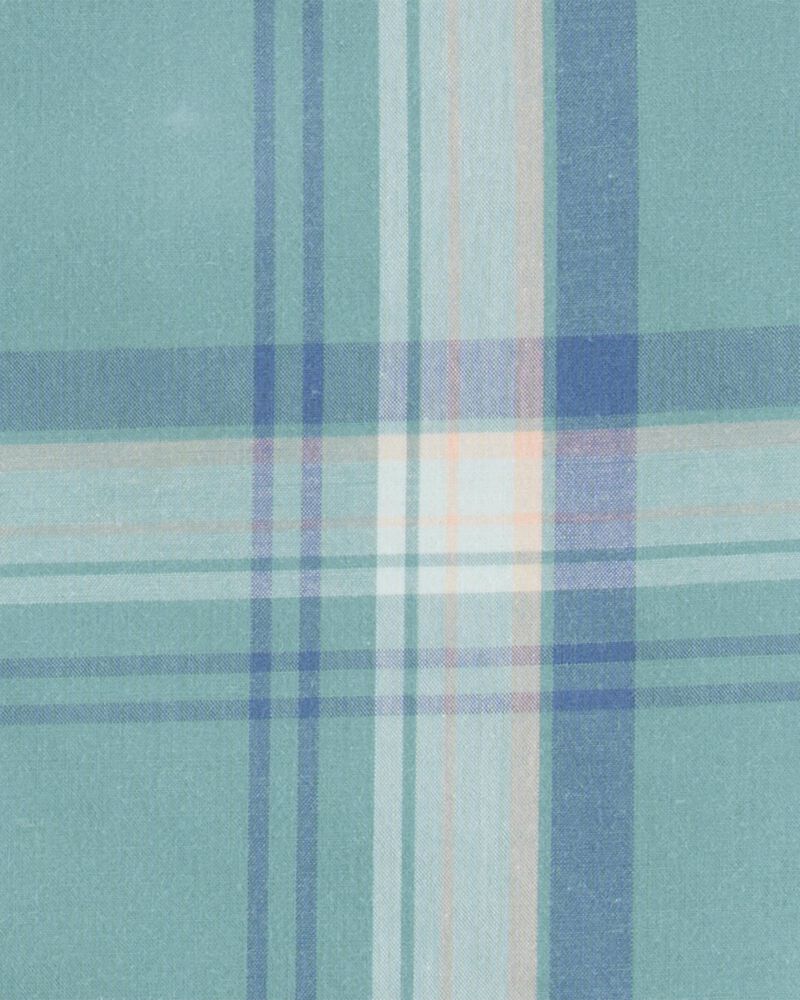 Enfant en bas âge Chemise boutonnée à manches courtes à motif écossais, image 2 sur 3 diapositives