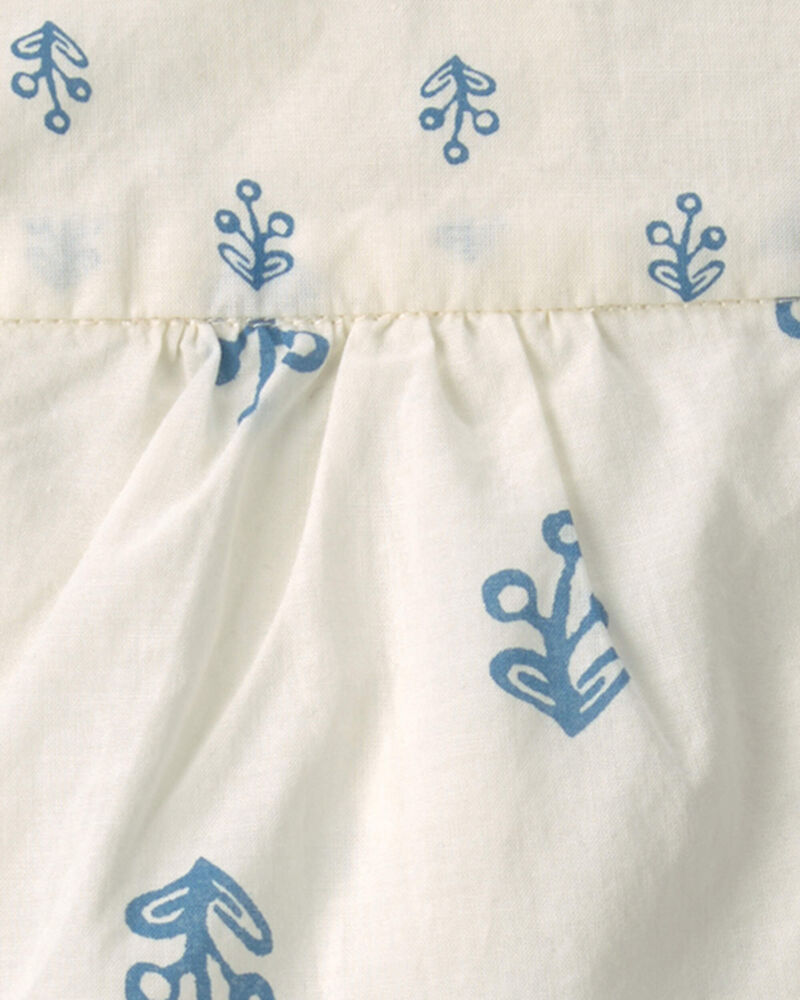 Baby Girl Floral Pelum Top - Ivory, image 3 of 4 slides