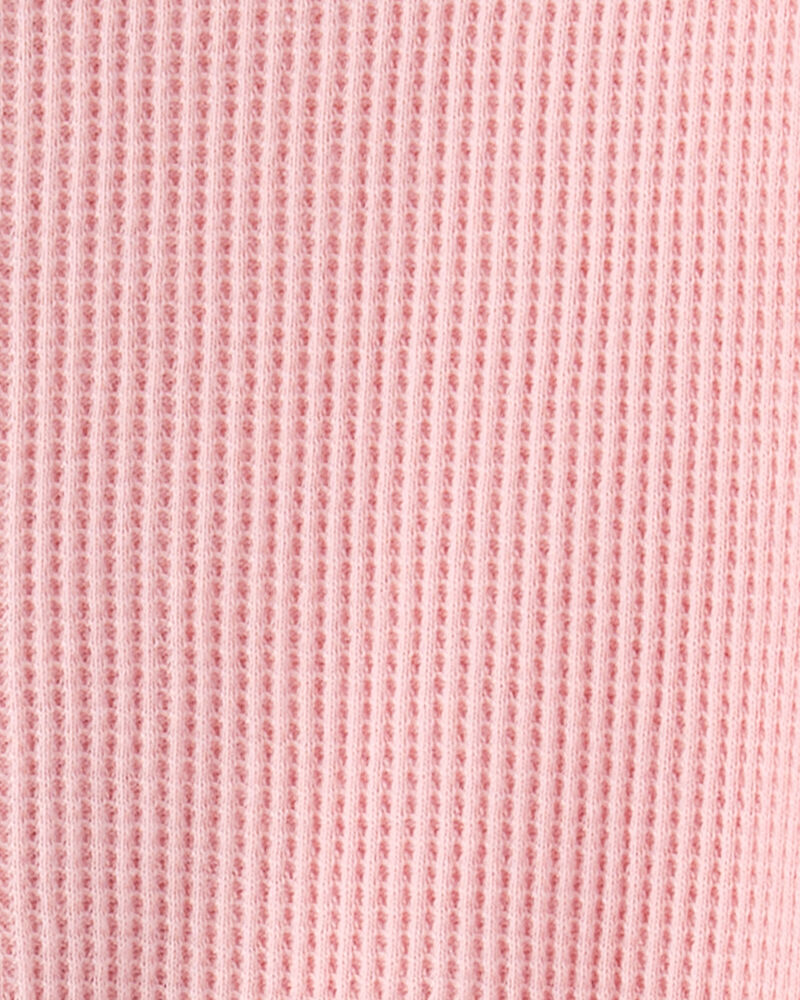 B&eacute;b&eacute; fille - Grenouill&egrave;re en coton &agrave; manches longues et fermeture &agrave; glissi&egrave;re 2 sens - Rose, image 4 sur 4 diapositives