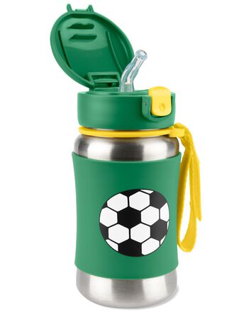 Bouteille &agrave; paille en acier inoxydable Spark Style - Soccer, 