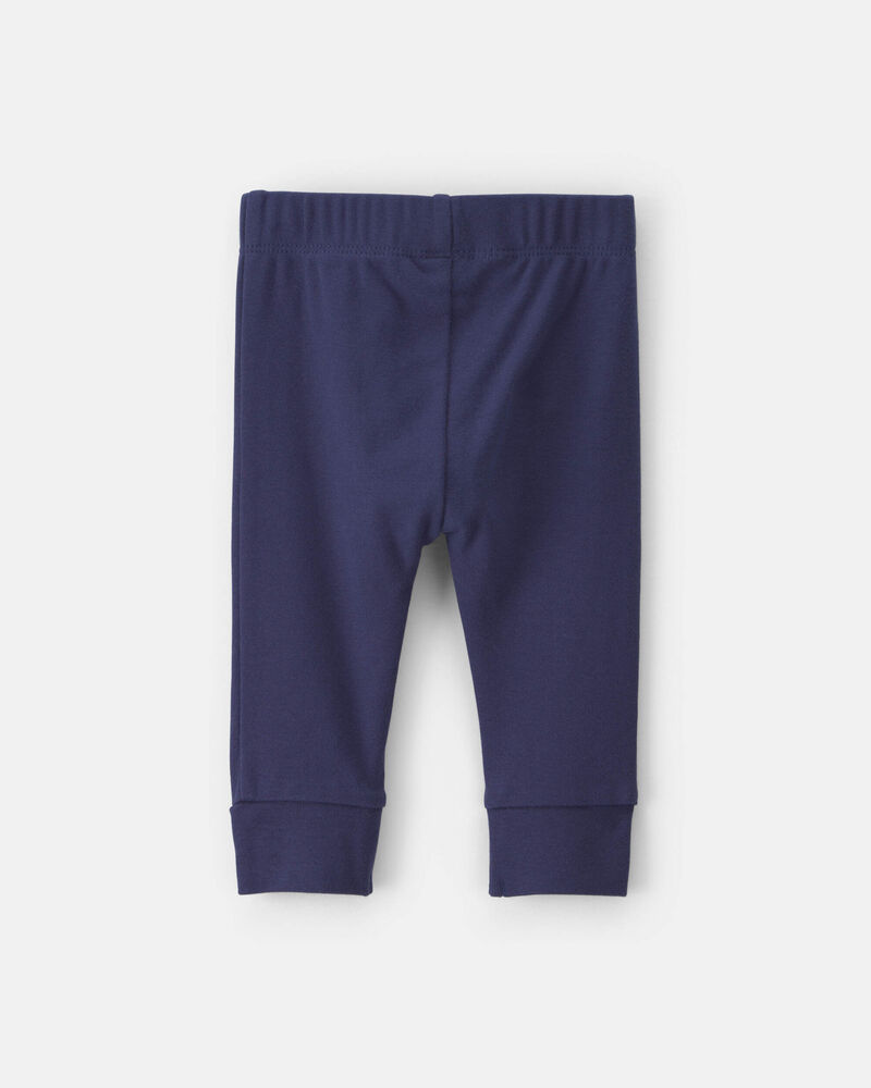 Baby Boy 2-Pack Cotton Pull-On Pants - Navy /Grey, image 2 of 3 slides