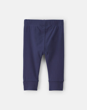 Baby Boy 2-Pack Cotton Pull-On Pants - Navy /Grey, 
