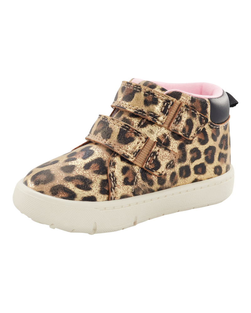  Every Step® First Walker Cheetah Print High-Top Sneakers, image 6 of 7 slides