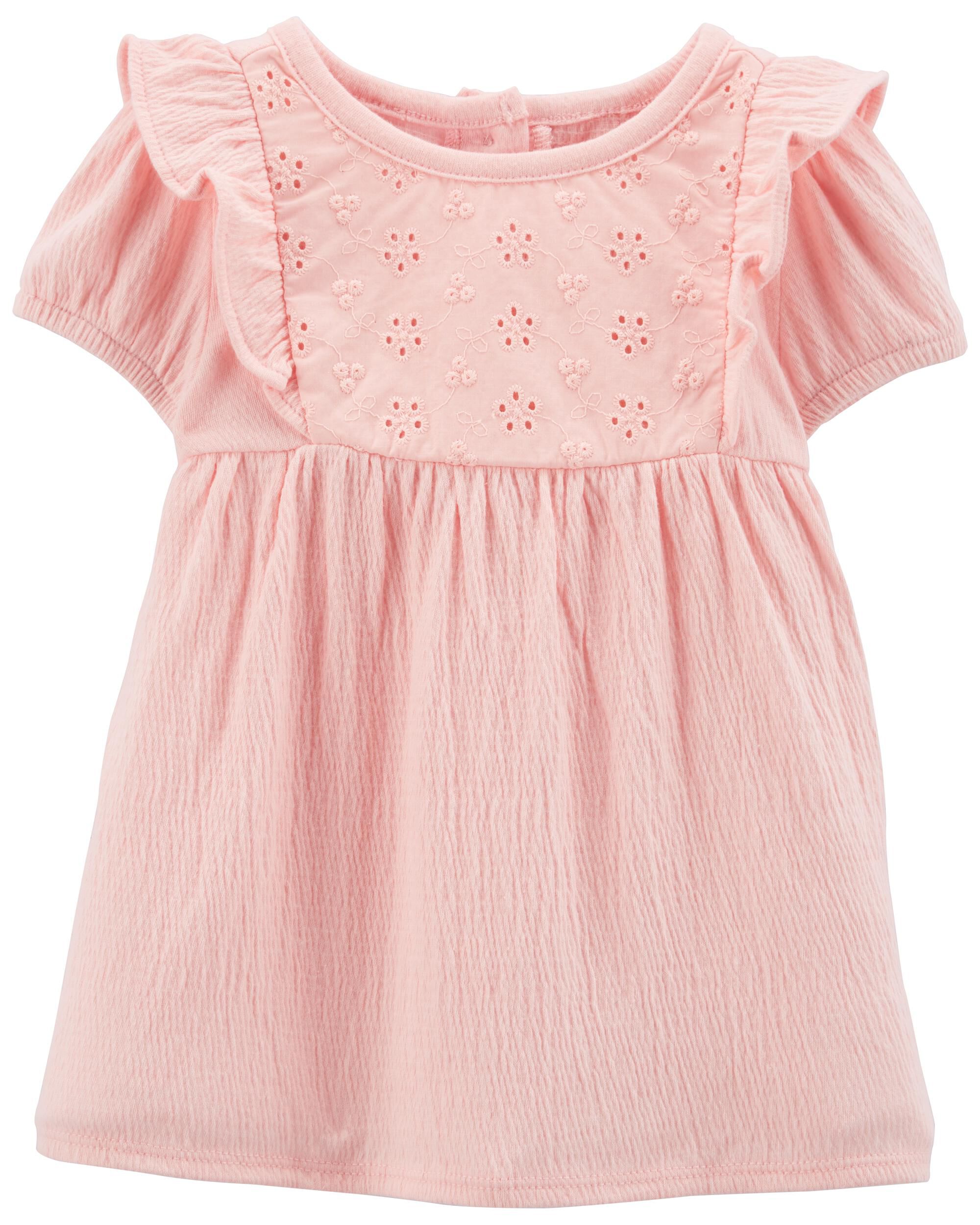 Pink Eyelet Dress Carter s Oshkosh Canada