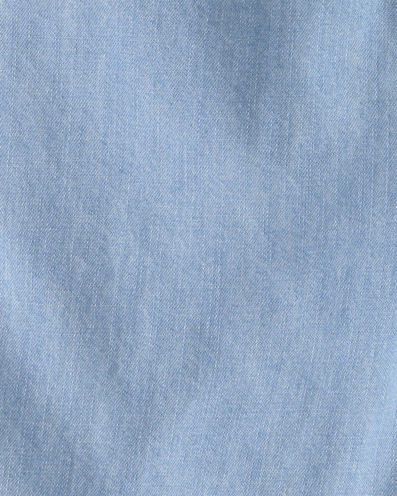 Boys Organic Cotton Chambray Shorts, image 4 of 5 slides