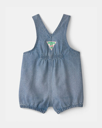 Baby Girl Denim Shortall - Blue, 