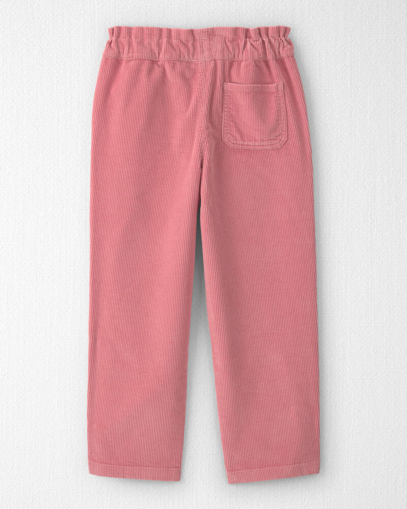 Filles - Pantalon &agrave; enfiler en velours c&ocirc;tel&eacute; de coton biologique, image 2 sur 4 diapositives