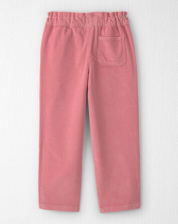 Filles - Pantalon &agrave; enfiler en velours c&ocirc;tel&eacute; de coton biologique, 