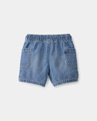 B&eacute;b&eacute; gar&ccedil;on - Shorts en Denim avec Cordon de serrage - Bleu, image 2 sur 4 diapositives