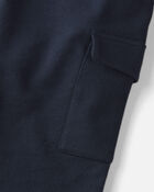 Boys Organic Cotton French Terry Cargo Pants, image 3 of 4 slides