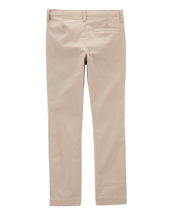 Gar&ccedil;ons - Pantalon chino ajust&eacute; en tissu extensible - Kaki, 