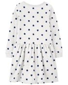 Long-Sleeve Cotton Dress, image 2 of 3 slides