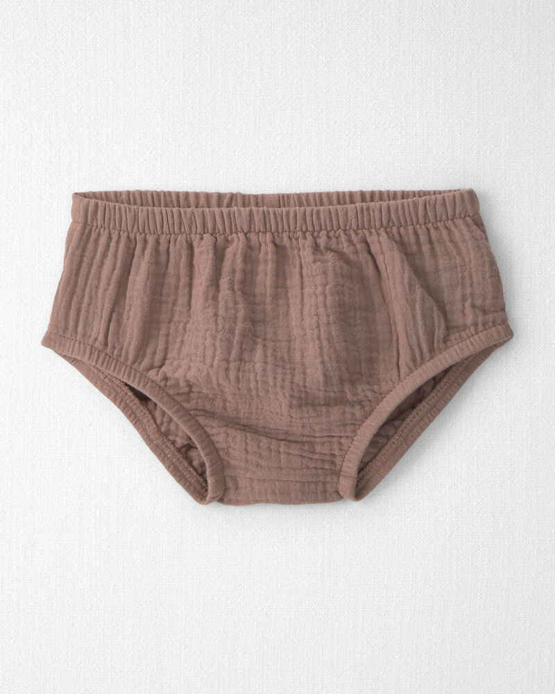 Baby Girl Organic Cotton Gauze Crochet Dress, image 3 of 6 slides