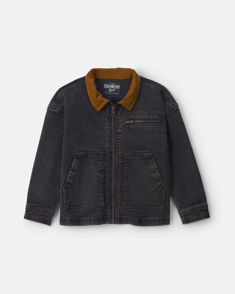 Tout-petit gar&ccedil;on &ndash; Blouson d&rsquo;&eacute;curie utilitaire &ndash; Noir, image 1 sur 2 diapositives