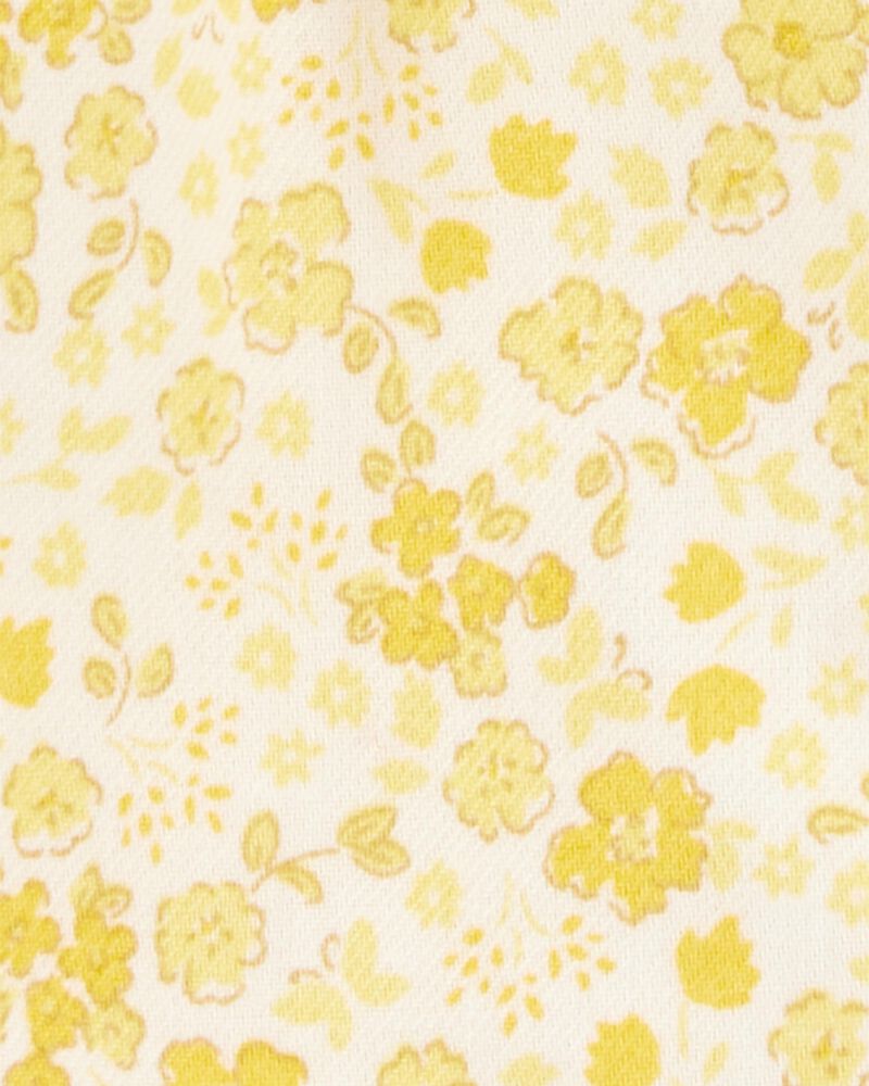 Baby Floral Flutter Dress -  Yellow, image 3 of 4 slides