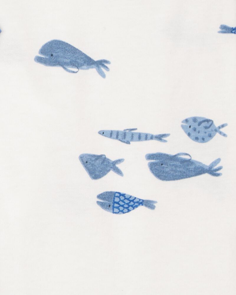 Baby 2-Pack Shark Romper Set - Blue, image 5 of 6 slides