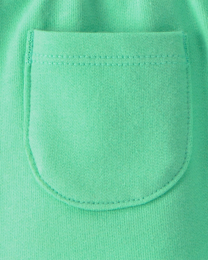 B&eacute;b&eacute; fille - Ensemble 2 pi&egrave;ces sort et haut &agrave; motif de poisson &ndash; Vert/Blanc, image 4 sur 4 diapositives