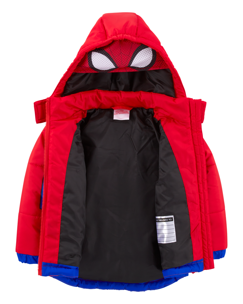 Winter Coat Spiderman Jacket Kids Toddler Spider-Man Puffer Jacket