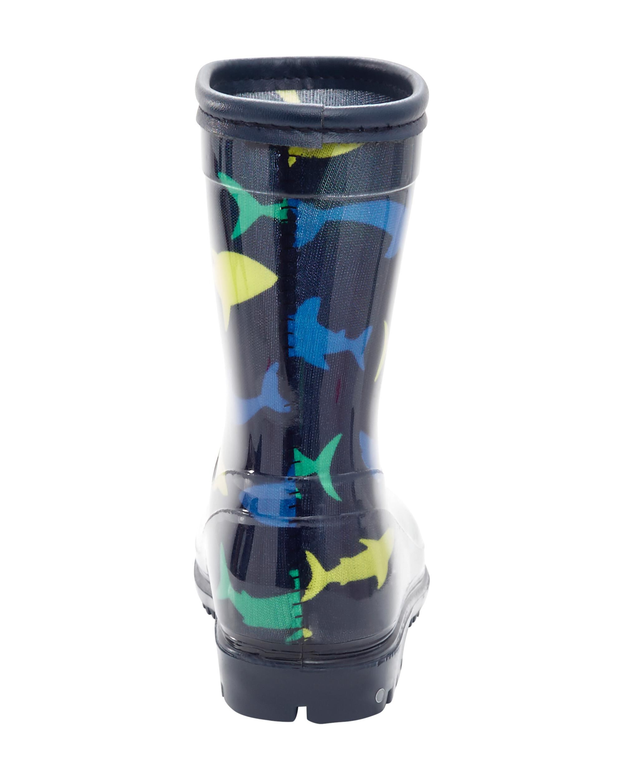 Toddler Boys Toddler Shark Print Rain Boots 11 Carter s