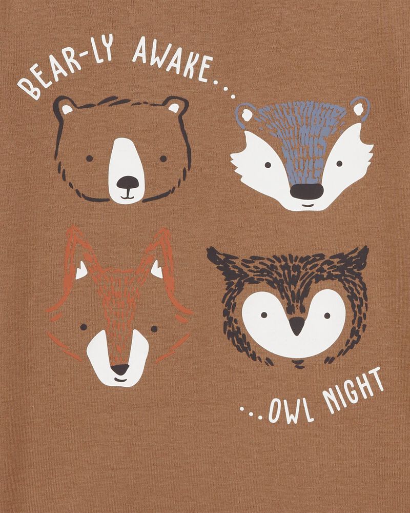 Baby 4-Piece Woodland Creatures Pyjamas, image 2 of 4 slides
