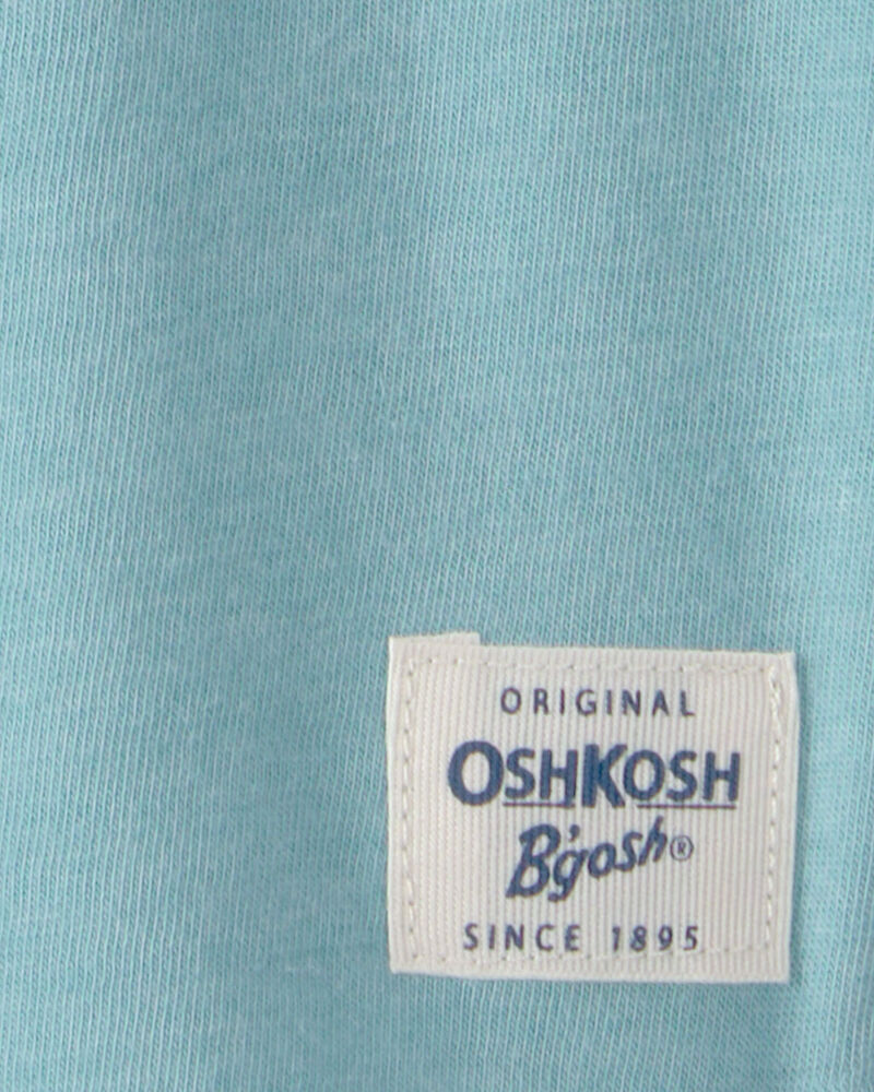 Toddler Boy Short-Sleeve Henley T-Shirt - Turquoise, image 2 of 3 slides