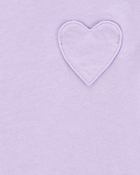 Baby Heart Pocket Short-Sleeve Fashion Top - Purple, image 2 of 4 slides
